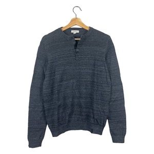 Calvin Klein Jeans Gray Henley Long Sleeve Shirt